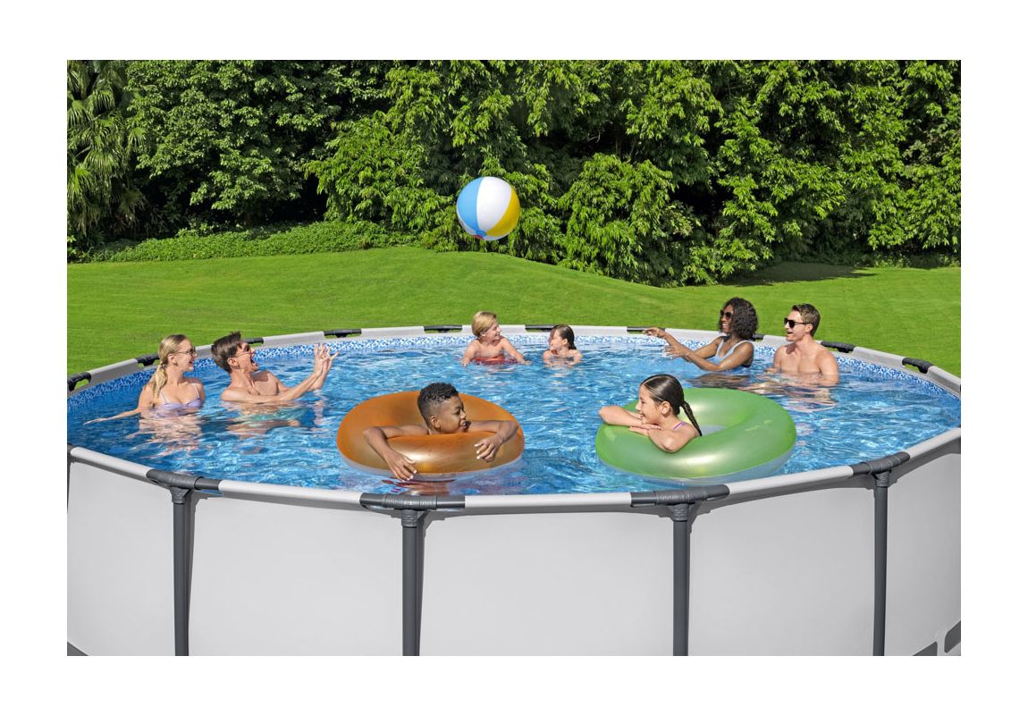 Montažni bazen Steel Pro MAX™ | 488 x 122 cm s kartušno filtrsko črpalko