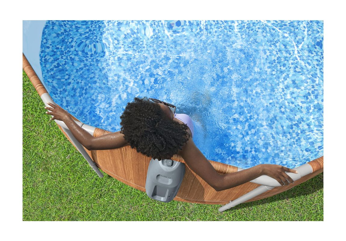 Montažni bazen Steel Pro MAX Comfort Jet Oval s kartušno filtrsko črpalko | 610 x 366 x 122 cm 