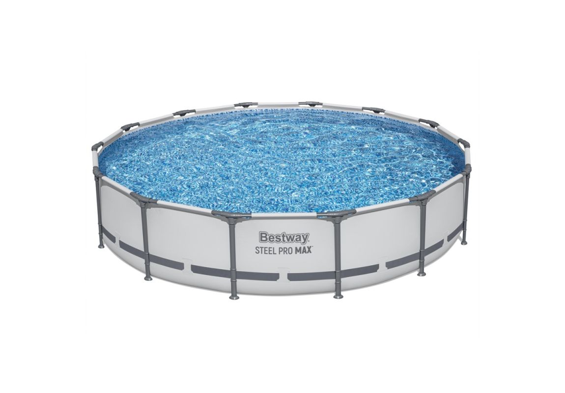 Montažni bazen Steel Pro MAX | 427 x 84 cm s kartušno filtrsko črpalko