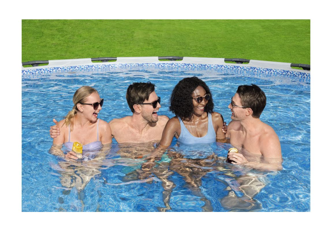 Montažni bazen Steel Pro MAX™ | 427 x 107 cm s kartušno filtrsko črpalko