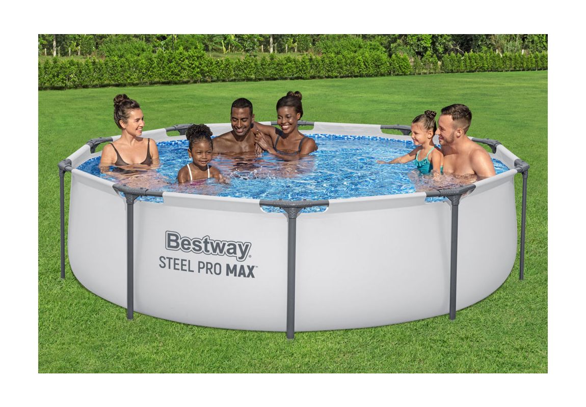 Montažni bazen Steel Pro MAX™ s kartušno filtrsko črpalko | 305 x 76 cm