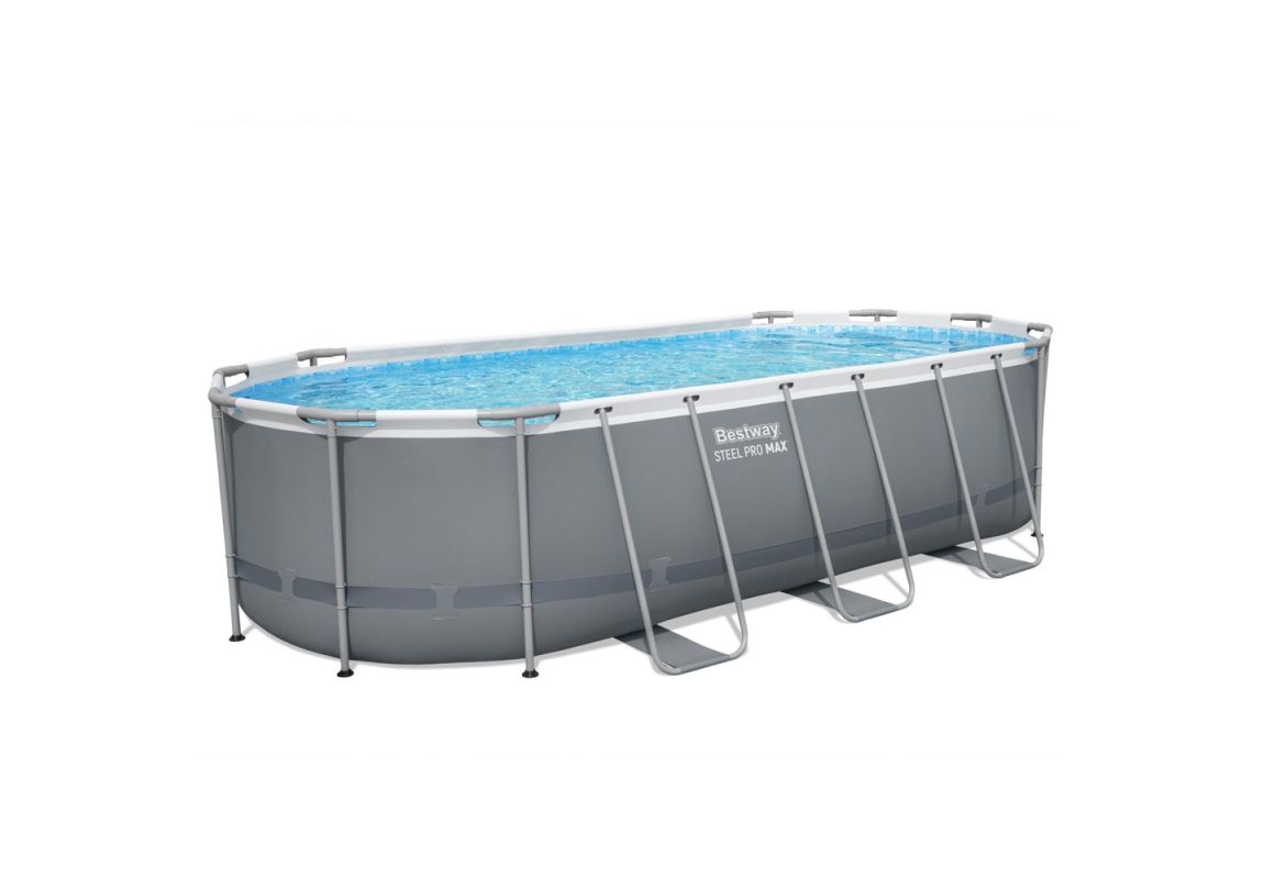 Montažni bazen Steel Pro MAX | 549 x 274 x 122 cm s kartušno filtrsko črpalko