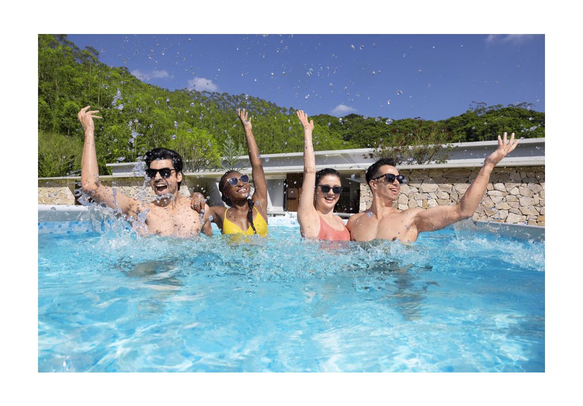 Montažni bazen Steel Pro MAX | 488 x 305 x 107 cm s kartušno filtrsko črpalko