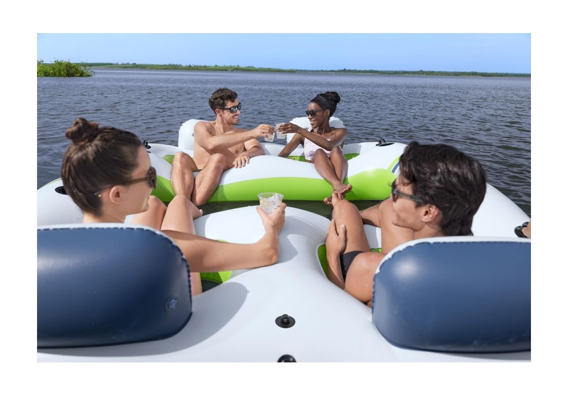 Napihljiv otok Breeze Bloc | 291 x 202 x 51 cm