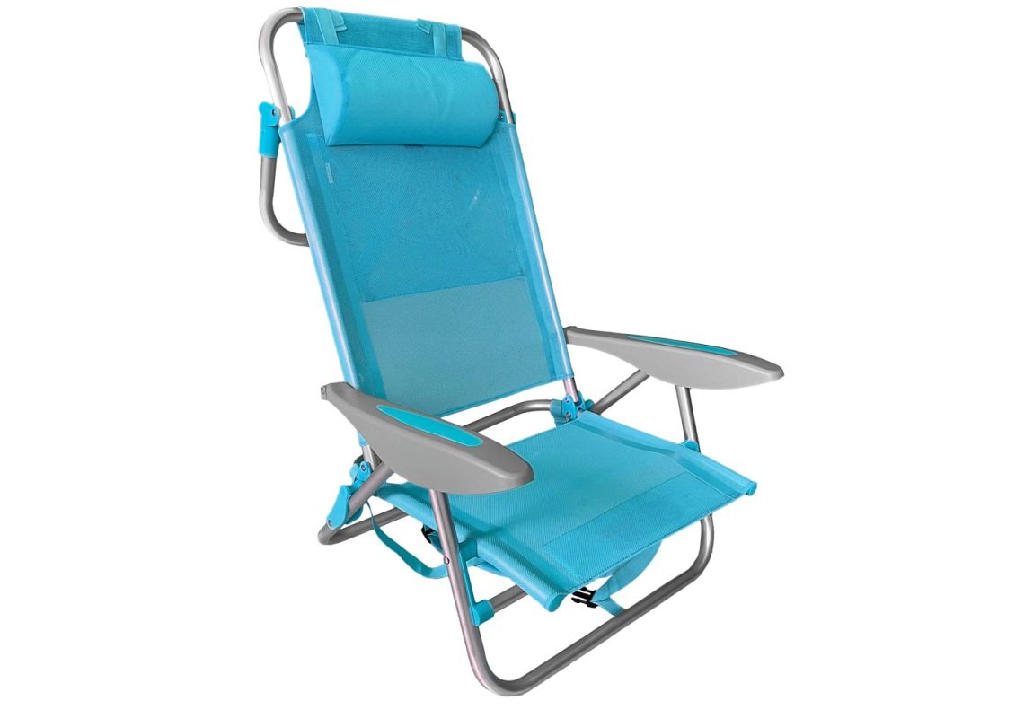 ItStime zložljivi stol/ležalnik Tulum | 47 x 59 x 21/75 cm