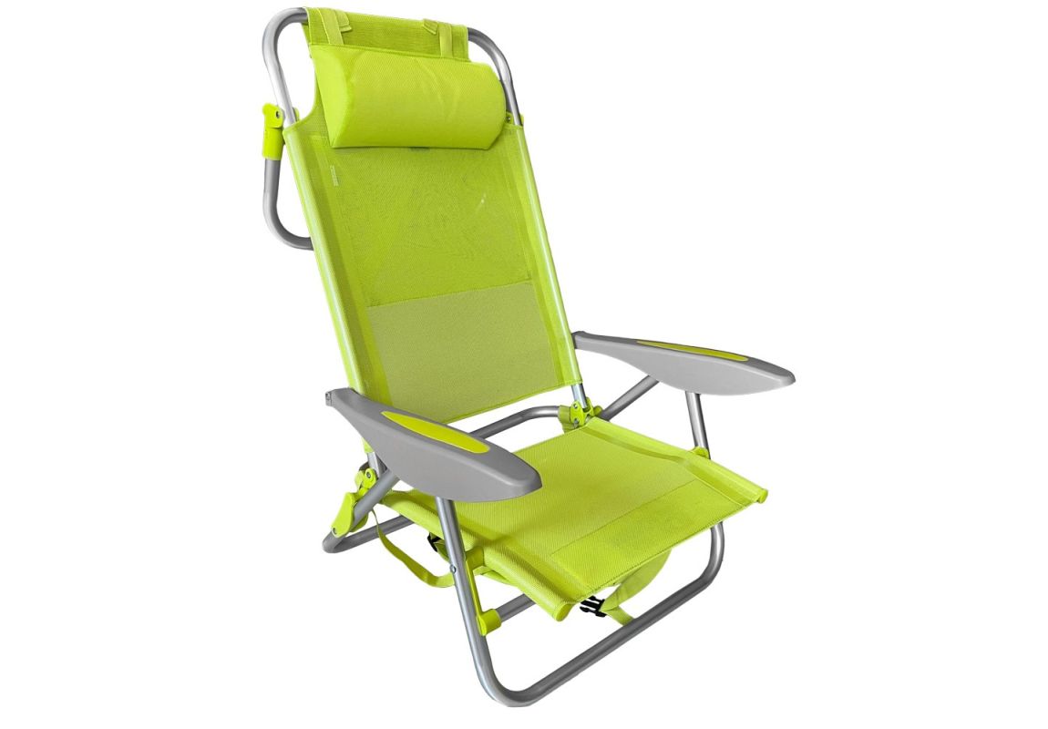 ItStime zložljivi stol/ležalnik Tulum | 47 x 59 x 21/75 cm