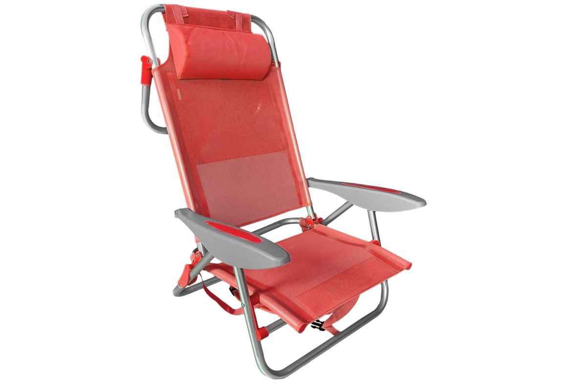 ItStime zložljivi stol/ležalnik Tulum | 47 x 59 x 21/75 cm