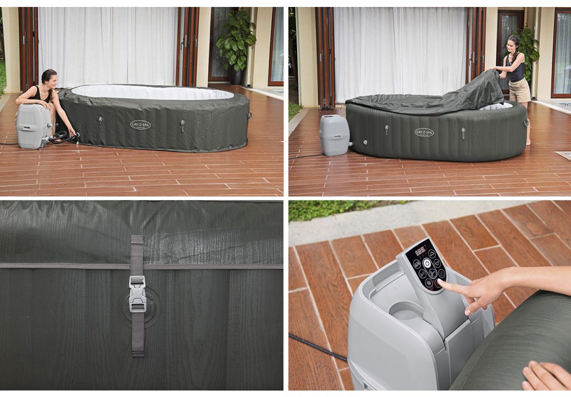 Masažni bazen (jacuzzi) Lay-Z-Spa® Mauritius Smart AirJet™ | 270 x 180 x 71 cm