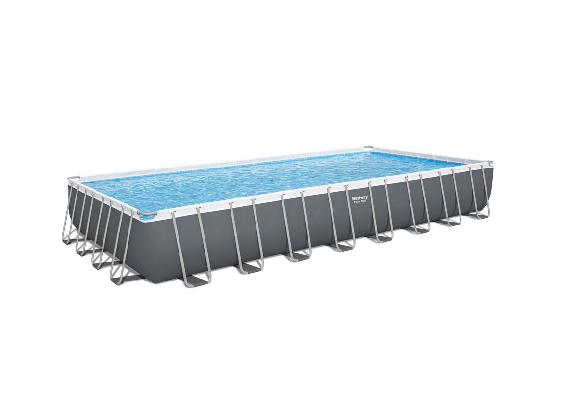 Montažni bazen Power Steel™ Rectangular | 956 x 488 x 132 cm s filtrsko črpalko na pesek