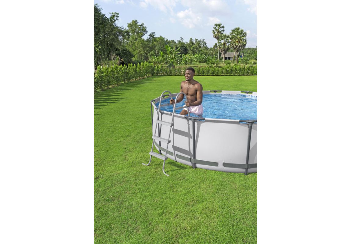 Montažni bazen Steel Pro MAX™ | 366 x 100 cm s kartušno filtrsko črpalko