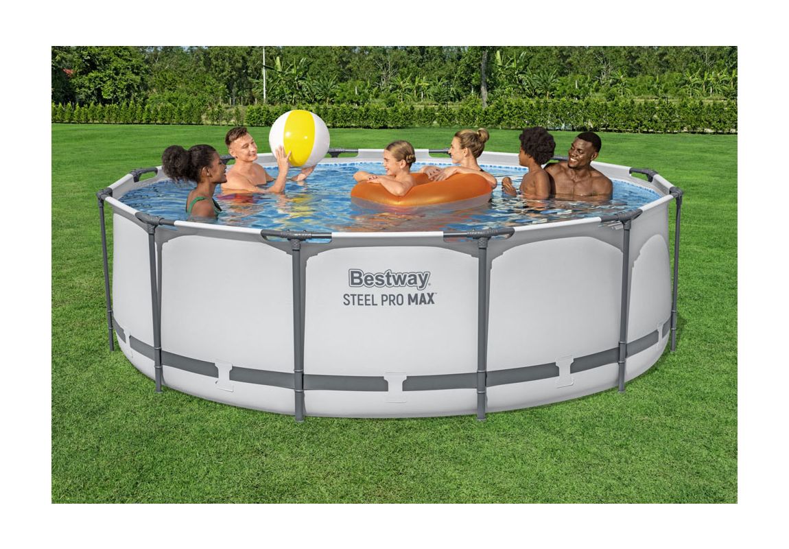 Montažni bazen Steel Pro MAX™ | 366 x 100 cm s kartušno filtrsko črpalko