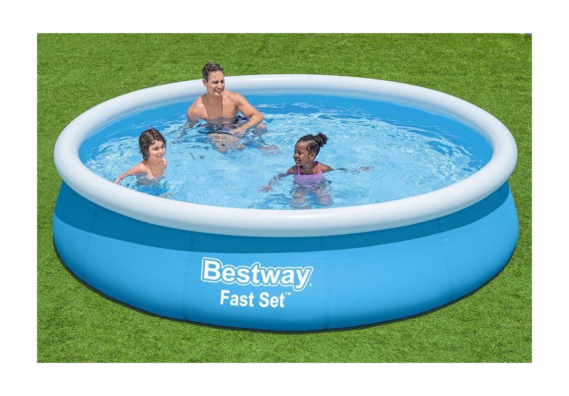 Bazen z napihljivim robom Fast Set™ s kartušno filtrsko črpalko | 366 x 76 cm