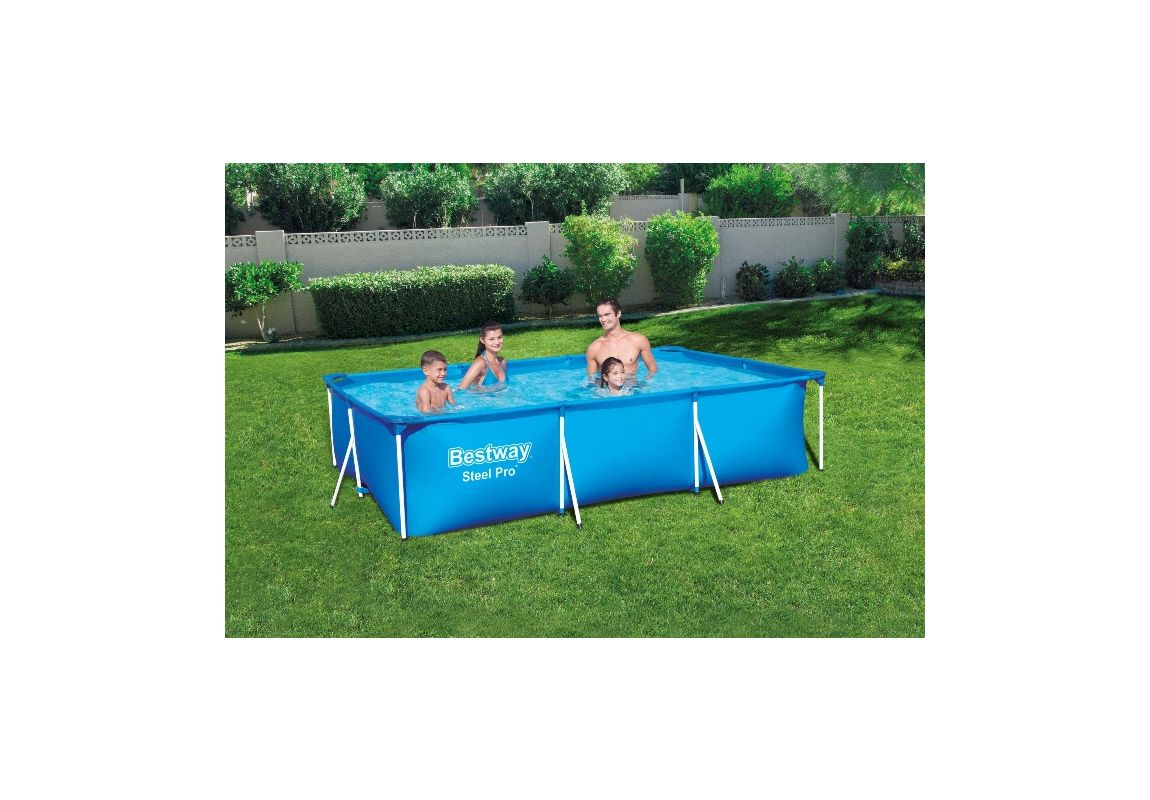 Montažni bazen Steel Pro | 400 x 211 x 81 cm s kartušno filtrsko črpalko