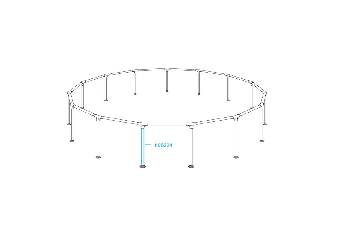 Rezervna noga za bazen Steel Pro MAX | 427 x 107 cm