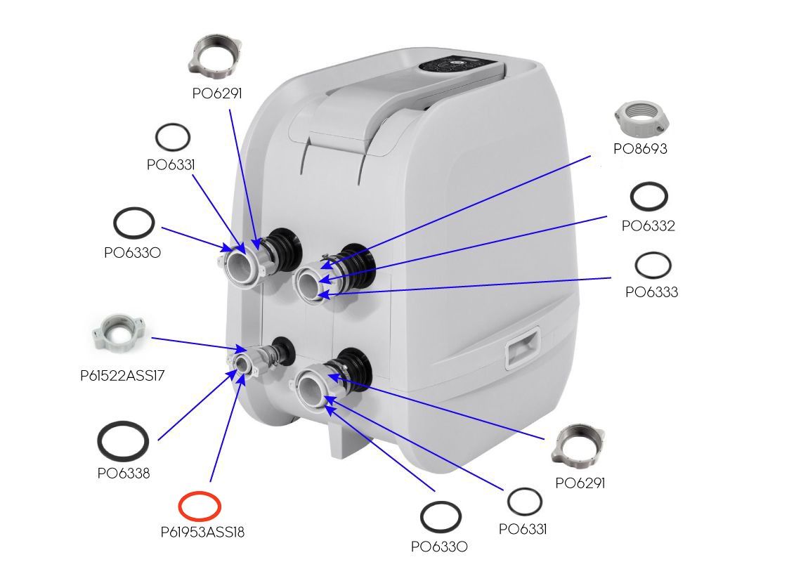Rezervni grelec za Lay-Z-Spa Hydrojet Pro | z Wifi-jem