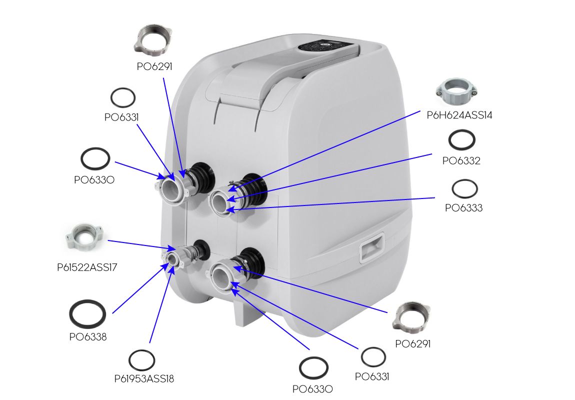 Rezervna podložka za izhodne matice za črpalko Lay-Z-Spa HydroJet Pro™