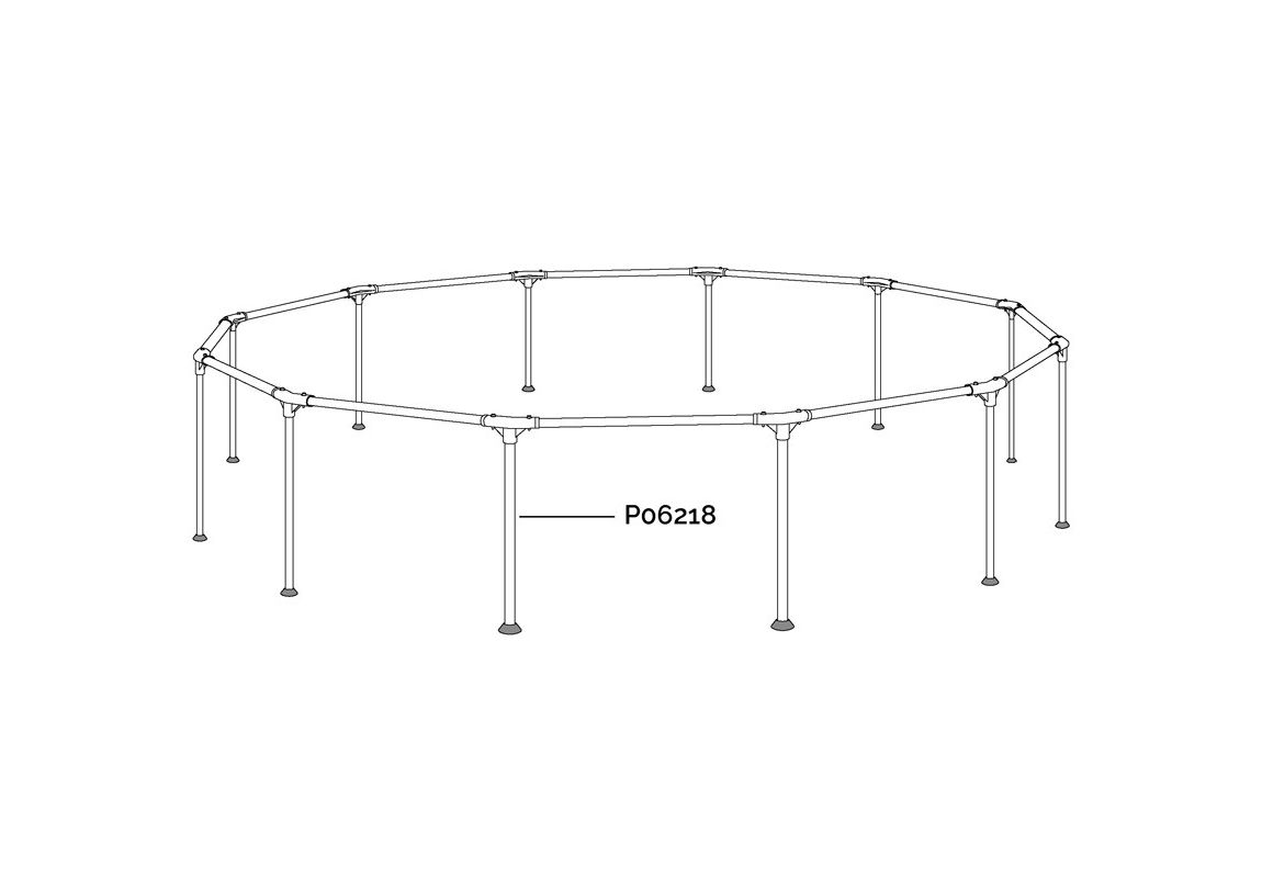 Rezervna navpična noga za bazen Steel Pro MAX | 366 x 100 cm