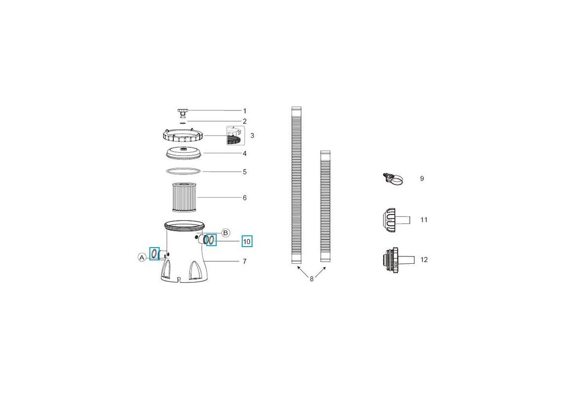 Rezervno tesnilo za cev Bestway® | 32 mm