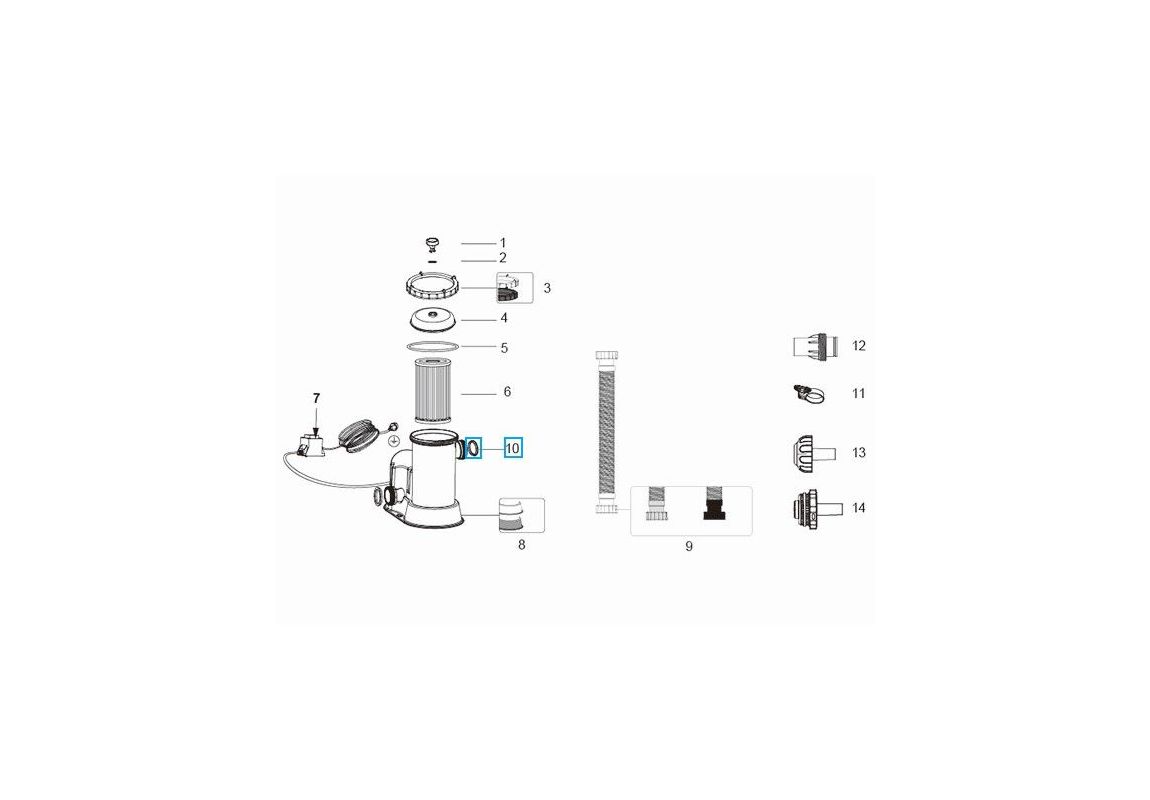 Rezervno tesnilo za cev Bestway® | 38 mm