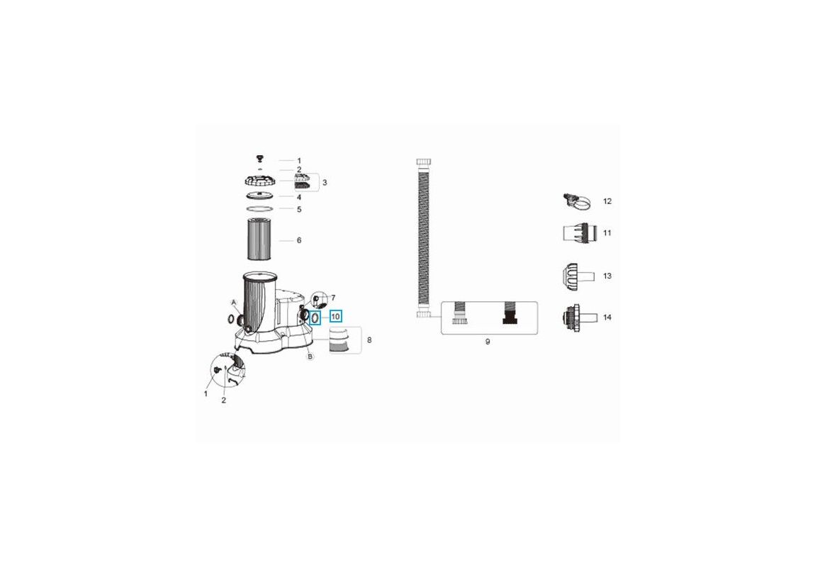 Rezervno tesnilo za cev Bestway® | 38 mm