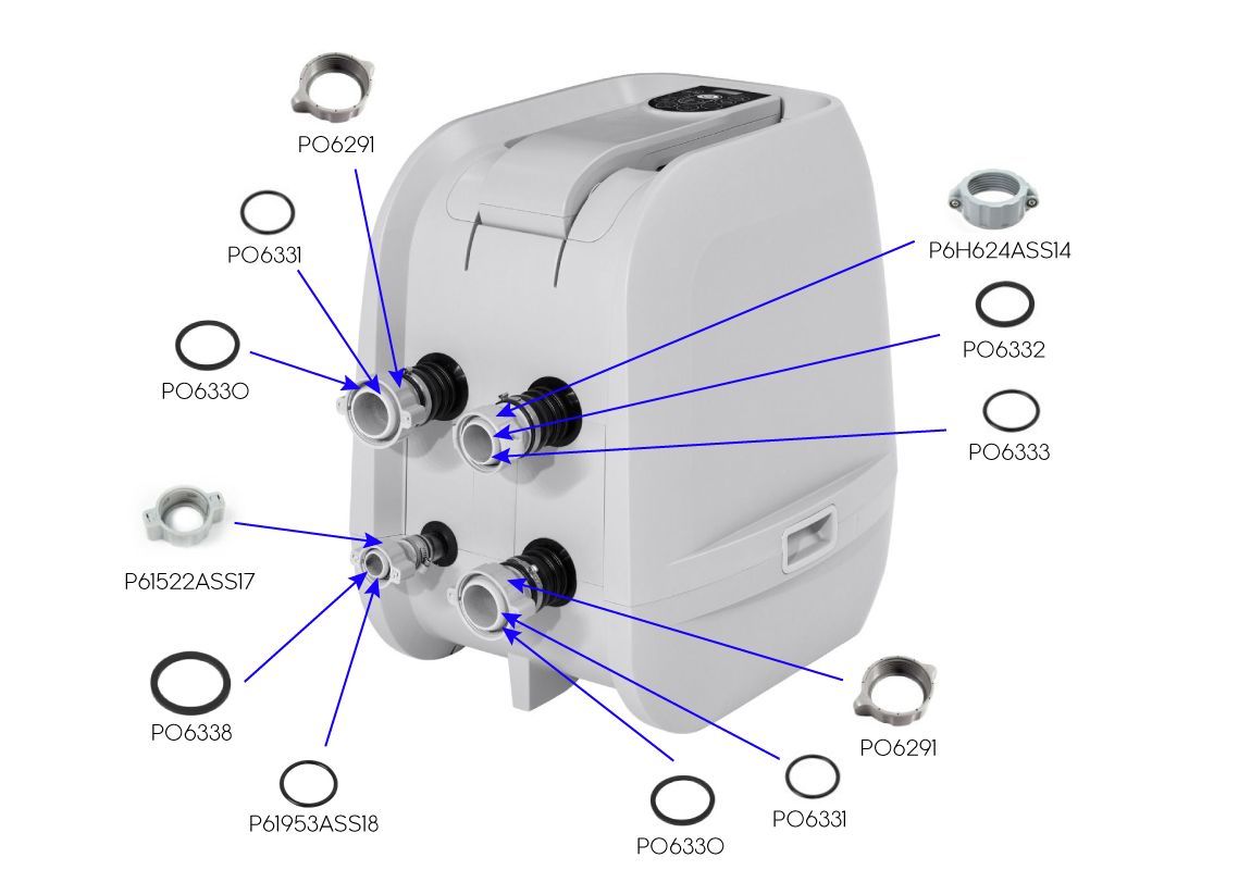 Rezervni grelec za Lay-Z-Spa HydroJet | za Dominica in Cabo