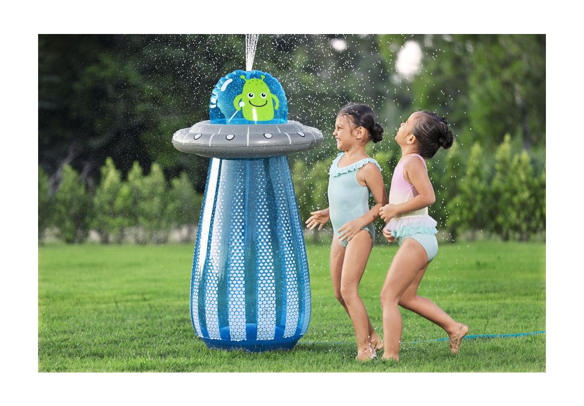 Napihljiv vesoljček z vodnim pršilcem UFO Blaster | 119 cm