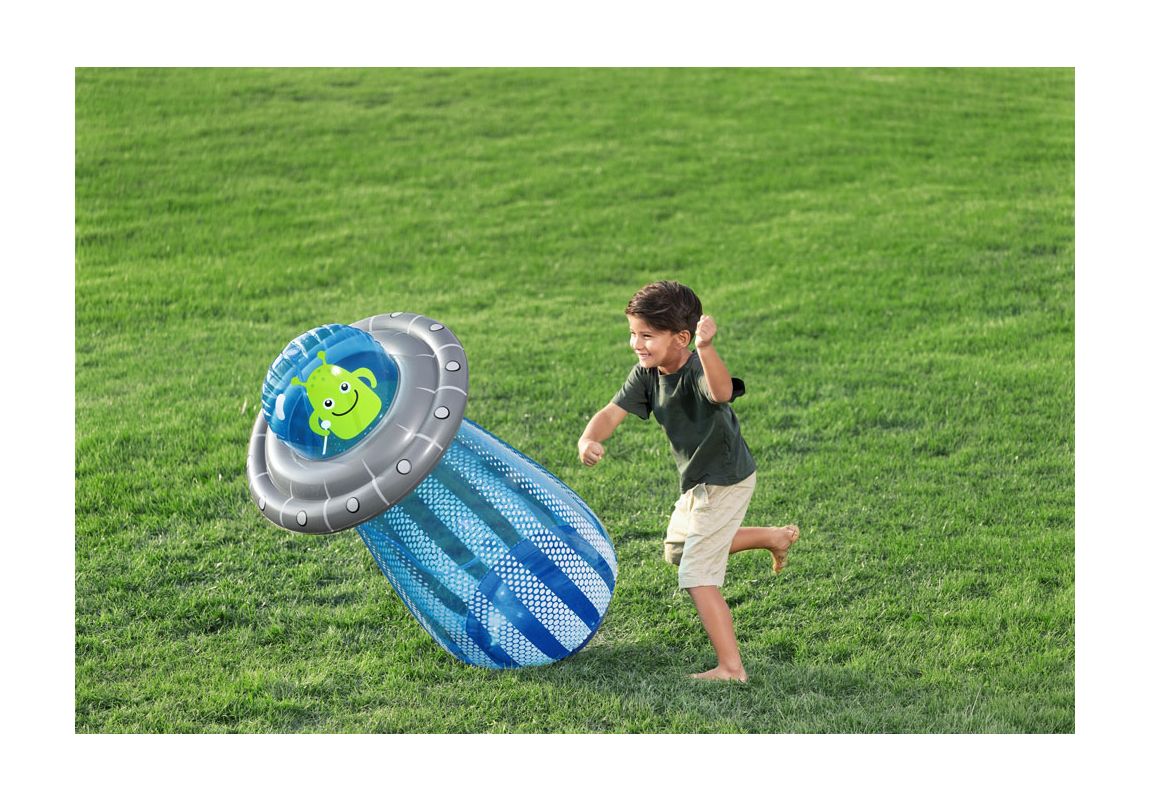 Napihljiv vesoljček z vodnim pršilcem UFO Blaster | 119 cm