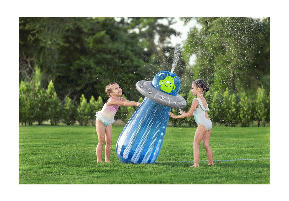 Napihljiv vesoljček z vodnim pršilcem UFO Blaster | 119 cm