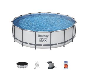 Montažni bazen Steel Pro MAX™  | 488 x 122 cm s kartušno filtrsko črpalko